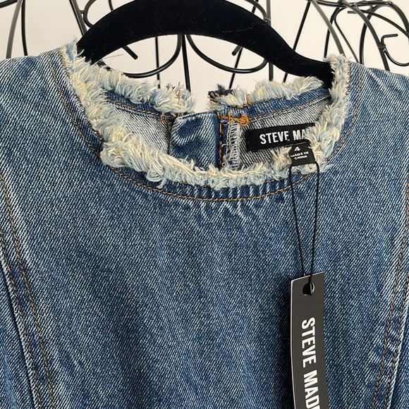 NWT STEVE MADDEN DENIM SOLARA MINI - Picture 5 of 12